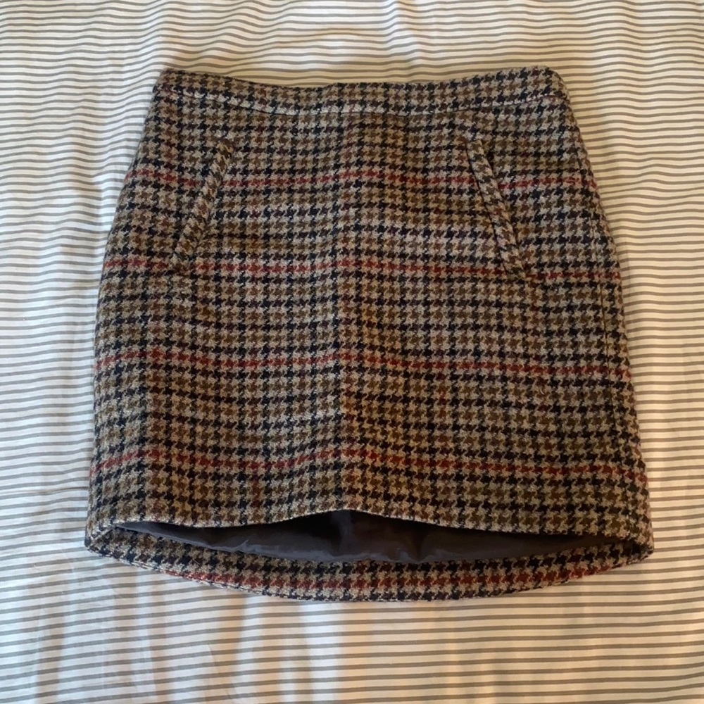 J.Crew Herringbone Wool Skirt